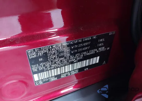 2023 Toyota Rav4 Le z USA, uszkodzony, nr VIN 2T3H1RFV7PW260733